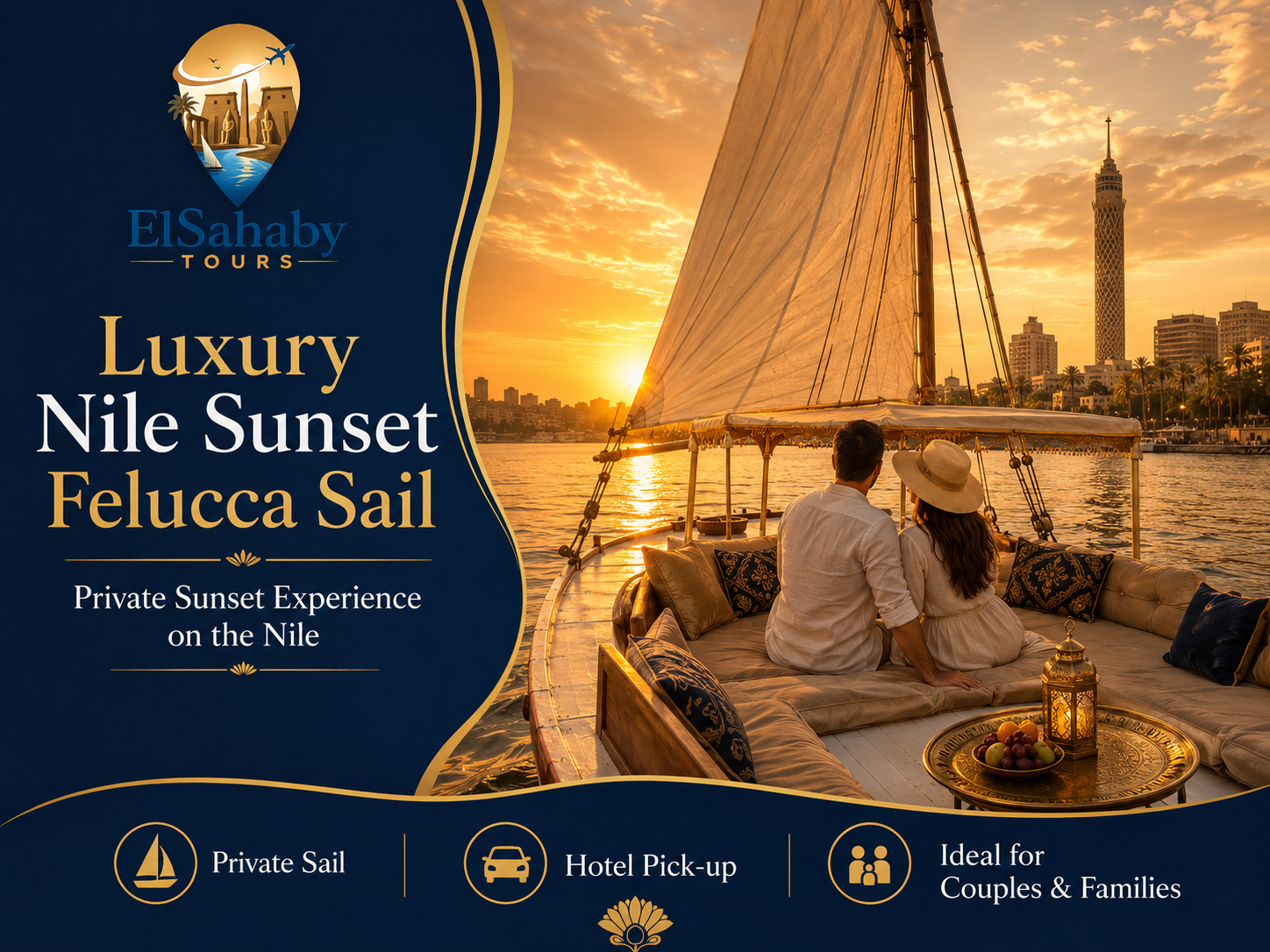 Luxury Nile Sunset Felucca Sail ineed pic